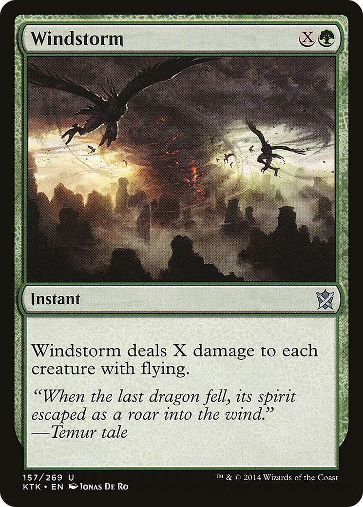Windstorm (KTK-157) [Khans of Tarkir] Foil