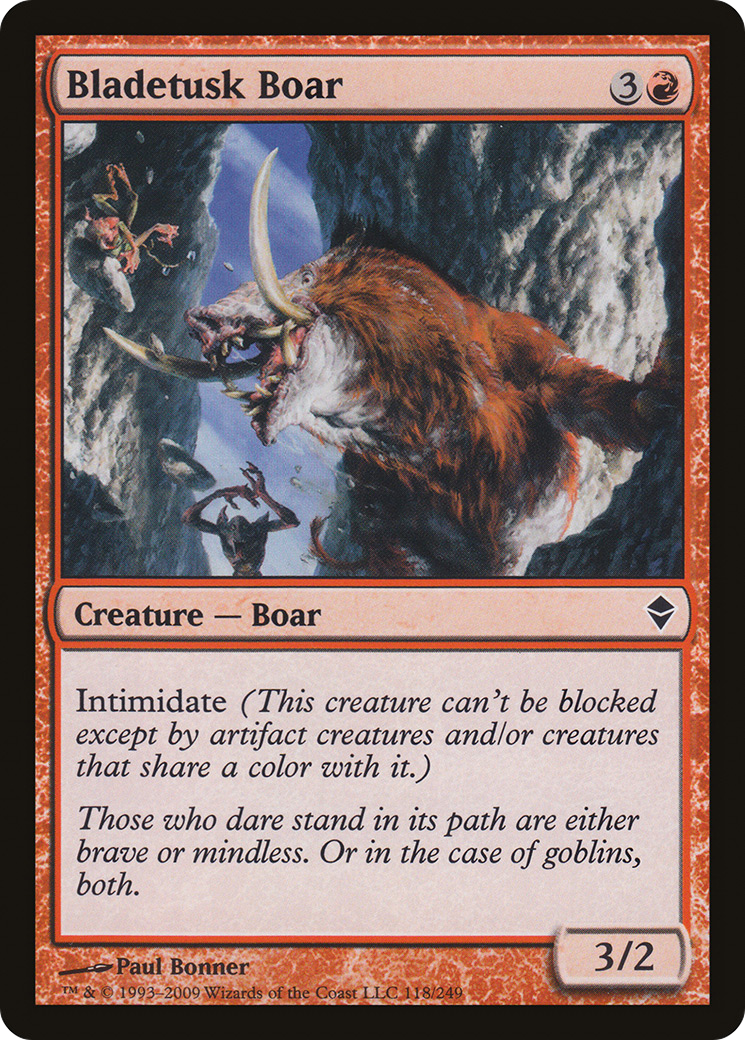 Bladetusk Boar (ZEN-118) [Zendikar] Foil