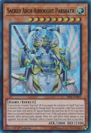 Sacred Arch-Airknight Parshath (Ultra Rare) (SR05-EN001) - Structure Deck: Wave of Light 1st Edition