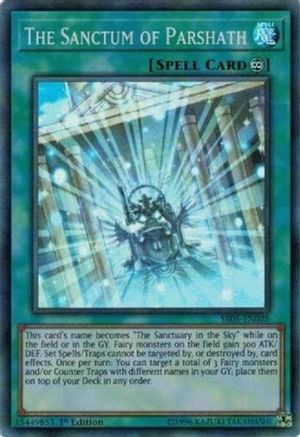 The Sanctum of Parshath (Super Rare) (SR05-EN025) - Structure Deck: Wave of Light 1st Edition