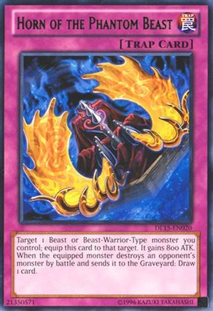 Horn of the Phantom Beast (Green) (Rare) (DL15-EN020) - Duelist League Promo Unlimited