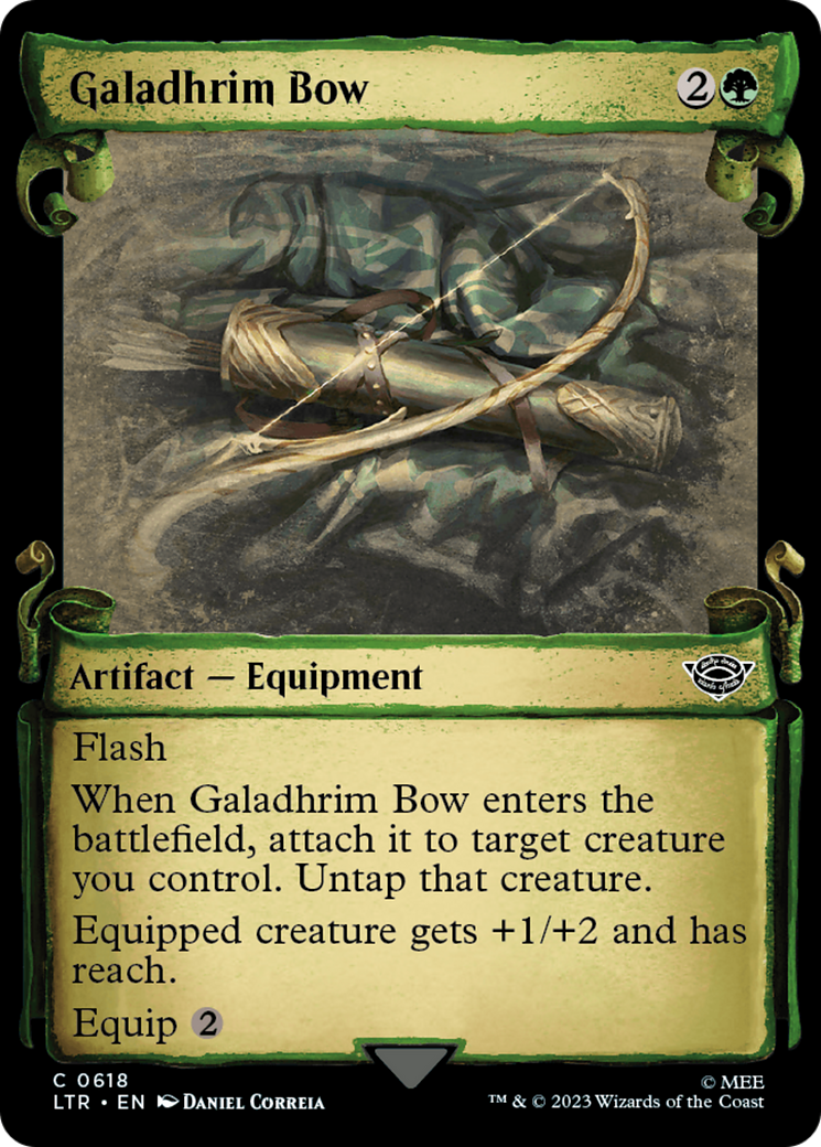 Galadhrim Bow (Showcase Scrolls) (LTR-618) [The Lord of the Rings: Tales of Middle-earth] Foil