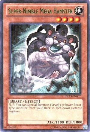 Super-Nimble Mega Hamster (Green) (Rare) (DL15-EN007) - Duelist League Promo Unlimited