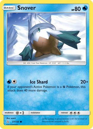 Snover (037/156) [SM  Ultra Prism] Reverse Holofoil - Common