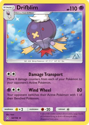 Drifblim (052/156) [SM  Ultra Prism] - Uncommon