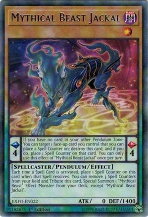 Mythical Beast Jackal (Rare) (EXFO-EN022) - Extreme Force 1st Edition