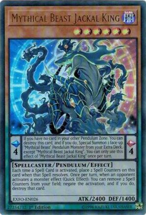 Mythical Beast Jackal King (Ultra Rare) (EXFO-EN026) - Extreme Force Unlimited