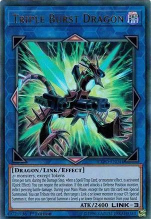 Triple Burst Dragon (Ultra Rare) (EXFO-EN044) - Extreme Force Unlimited