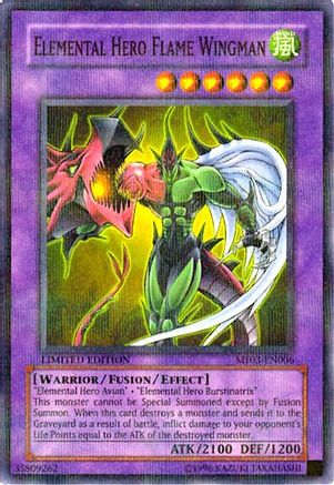 Elemental HERO Flame Wingman (Parallel Rare) (MF03-EN006) - Mattel Action Figure Promos: Series 3 Limited
