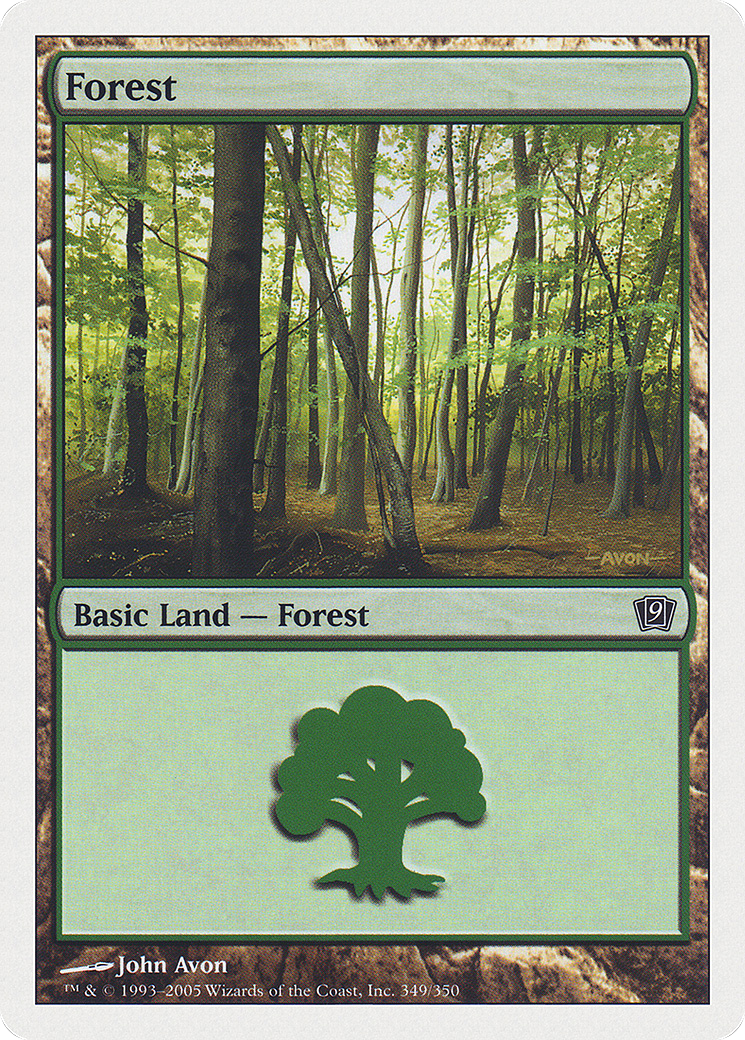 Forest (9ED-349) [9th Edition] Foil