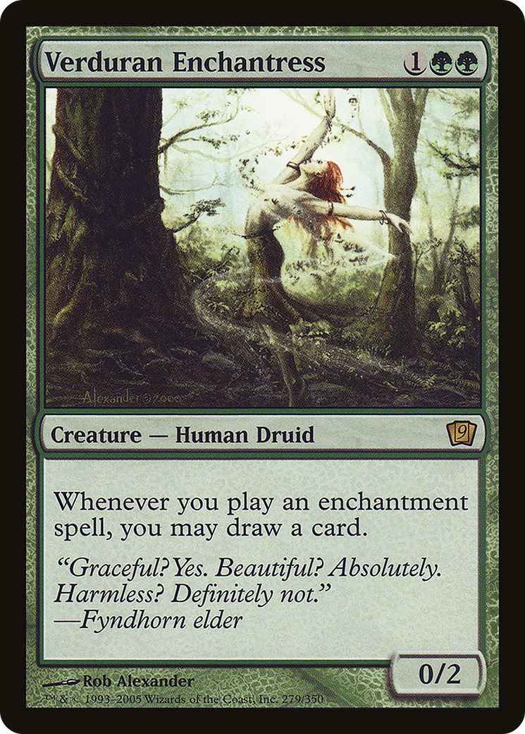 Verduran Enchantress (9ED-279) [9th Edition]