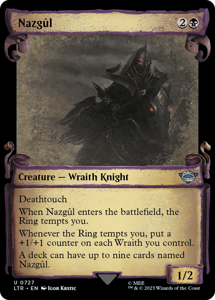 Nazgul (LTR-727) (Showcase Scrolls) [The Lord of the Rings: Tales of Middle-earth] Foil