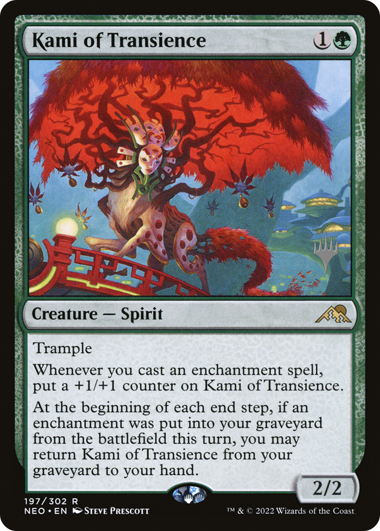 Kami of Transience (PPNEO-197) [Promo Pack: Kamigawa: Neon Dynasty Promos] Foil