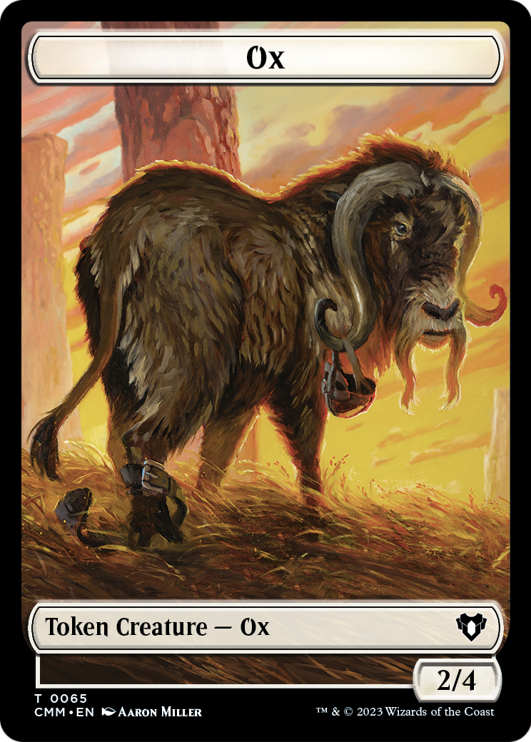 Ox (TCMM-065) [Commander Masters Tokens] Foil