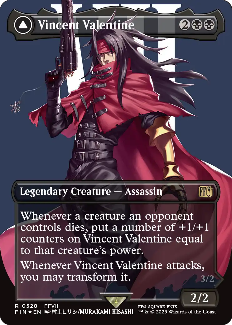 Vincent Valentine (Borderless) (Surge Foil) (FIN-528) [FINAL FANTASY] Foil