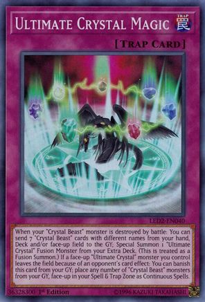 Ultimate Crystal Magic (Super Rare) (LED2-EN040) - Legendary Duelists: Ancient Millennium 1st Edition