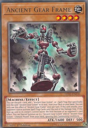 Ancient Gear Frame (Rare) (LED2-EN030) - Legendary Duelists: Ancient Millennium 1st Edition