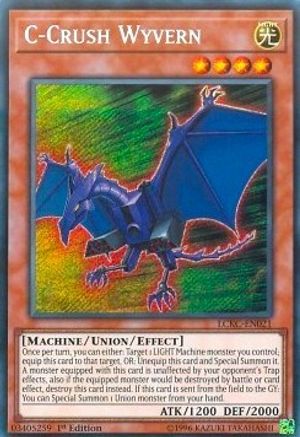 C-Crush Wyvern (Secret Rare) (LCKC-EN021) - Legendary Collection Kaiba 1st Edition
