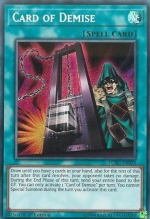 Card of Demise (Secret Rare) (LCKC-EN029) - Legendary Collection Kaiba Unlimited