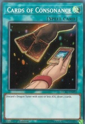 Cards of Consonance (Secret Rare) (LCKC-EN092) - Legendary Collection Kaiba 1st Edition