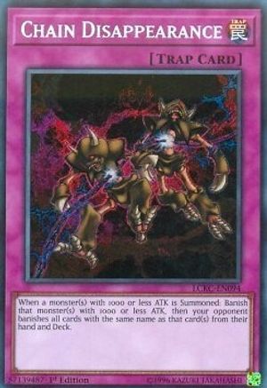 Chain Disappearance (Secret Rare) (LCKC-EN094) - Legendary Collection Kaiba Unlimited