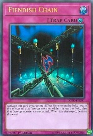 Fiendish Chain (Ultra Rare) (LCKC-EN095) - Legendary Collection Kaiba 1st Edition