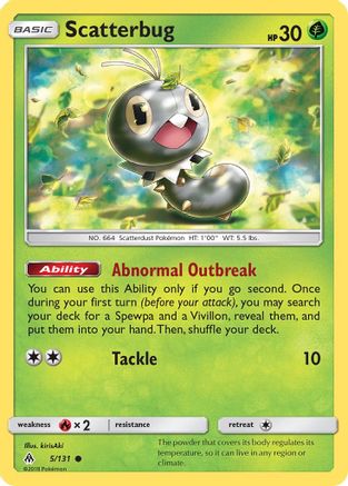 Scatterbug (5/131) [SM  Forbidden Light] - Common
