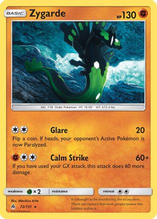 Zygarde (72/131) [SM  Forbidden Light] - Rare