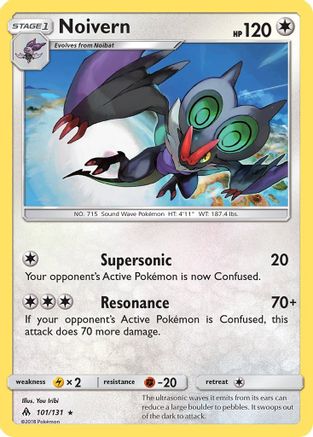 Noivern (101/131) [SM  Forbidden Light] Reverse Holofoil - Rare