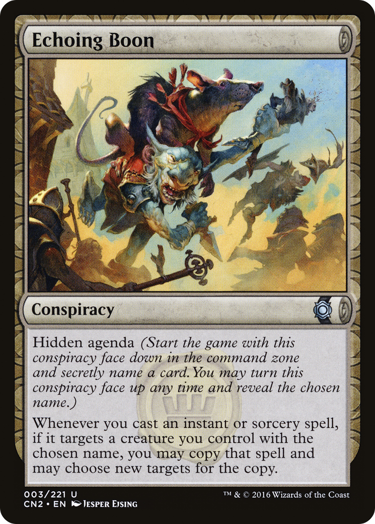 Echoing Boon (CN2-003) [Conspiracy: Take the Crown] Foil