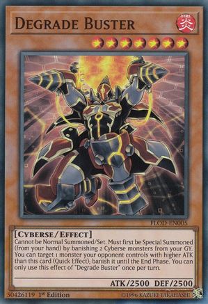 Degrade Buster (Super Rare) (FLOD-EN005) - Flames of Destruction Unlimited