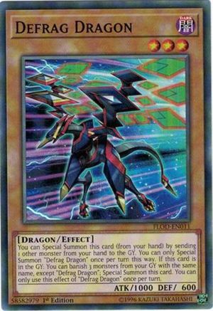 Defrag Dragon (Common) (FLOD-EN011) - Flames of Destruction 1st Edition