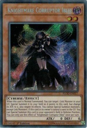 Knightmare Corruptor Iblee (Secret Rare) (FLOD-EN017) - Flames of Destruction 1st Edition