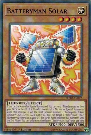 Batteryman Solar (Common) (FLOD-EN027) - Flames of Destruction 1st Edition