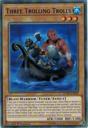 Three Trolling Trolls (Common) (FLOD-EN030) - Flames of Destruction Unlimited