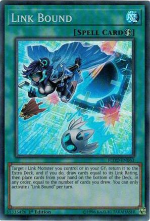 Link Bound (Super Rare) (FLOD-EN063) - Flames of Destruction 1st Edition