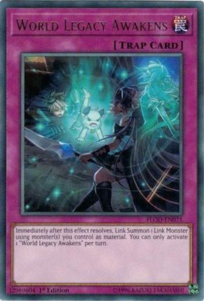 World Legacy Awakens (Rare) (FLOD-EN071) - Flames of Destruction 1st Edition