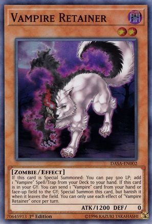 Vampire Retainer (Super Rare) (DASA-EN002) - Dark Saviors 1st Edition
