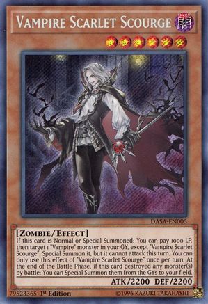 Vampire Scarlet Scourge (Secret Rare) (DASA-EN005) - Dark Saviors Unlimited