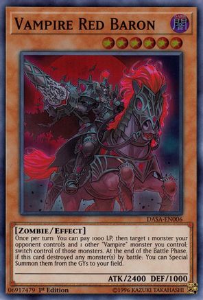 Vampire Red Baron (Super Rare) (DASA-EN006) - Dark Saviors 1st Edition