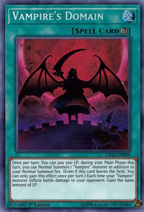 Vampire's Domain (Secret Rare) (DASA-EN009) - Dark Saviors 1st Edition