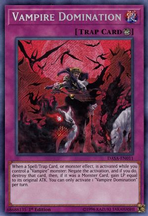 Vampire Domination (Secret Rare) (DASA-EN011) - Dark Saviors 1st Edition
