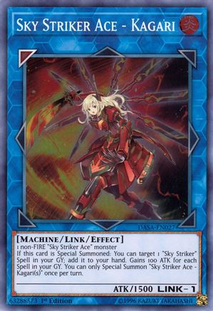 Sky Striker Ace - Kagari (Super Rare) (DASA-EN027) - Dark Saviors 1st Edition