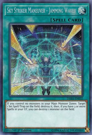 Sky Striker Maneuver - Jamming Waves! (Secret Rare) (DASA-EN032) - Dark Saviors 1st Edition
