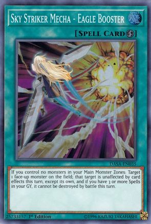 Sky Striker Mecha - Eagle Booster (Super Rare) (DASA-EN035) - Dark Saviors 1st Edition