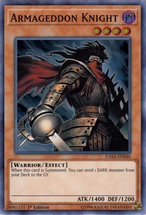 Armageddon Knight (Super Rare) (DASA-EN040) - Dark Saviors Unlimited