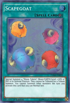 Scapegoat (Super Rare) (DASA-EN052) - Dark Saviors 1st Edition