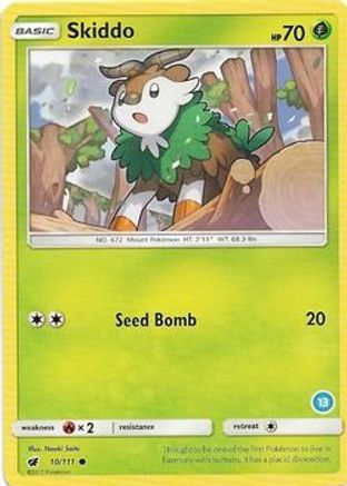Skiddo (13) (10/111) [SM Trainer Kit Alolan Sandslash & Alolan Ninetales] - Common