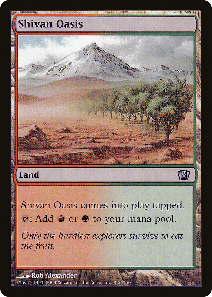 Shivan Oasis (8ED-326) [8th Edition] Foil