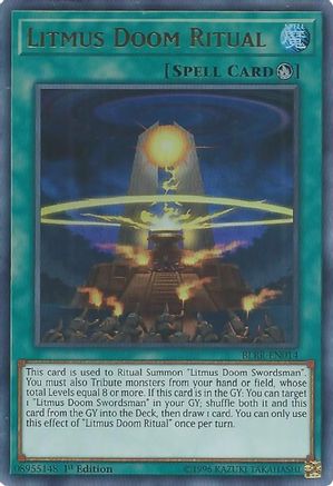 Litmus Doom Ritual (Ultra Rare) (BLRR-EN014) - Battles of Legend: Relentless Revenge 1st Edition